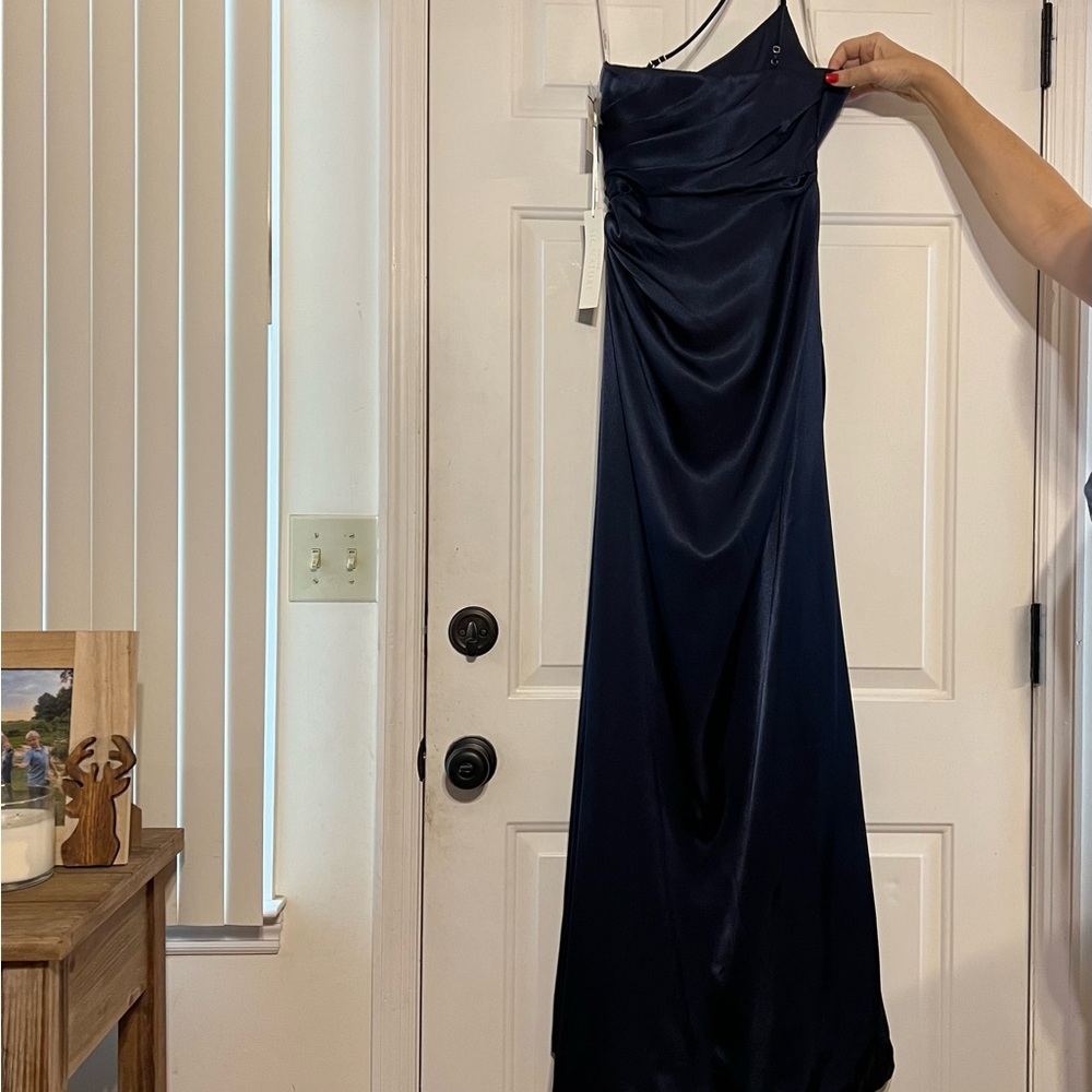 Dark blue formal dress
Wedding, prom, bridesmaid, maid of honor, bridal,